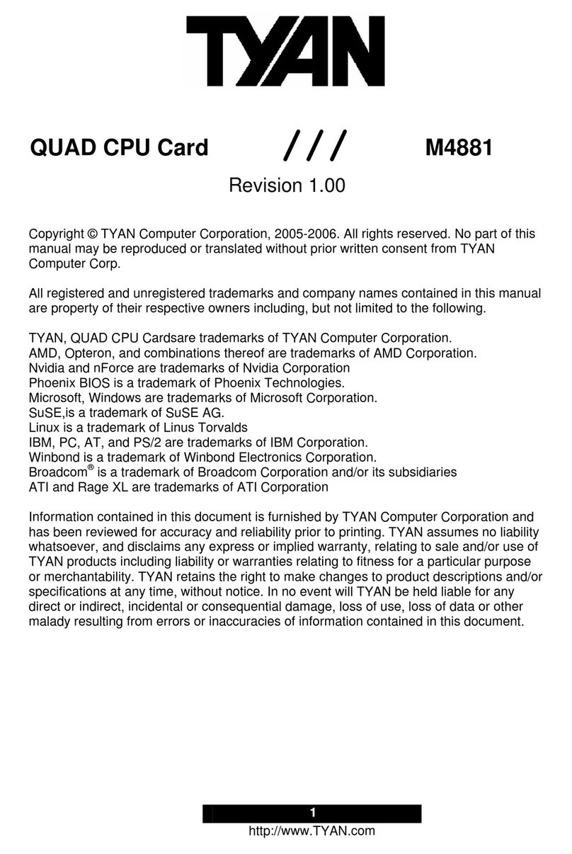 TYAN M4881 manual