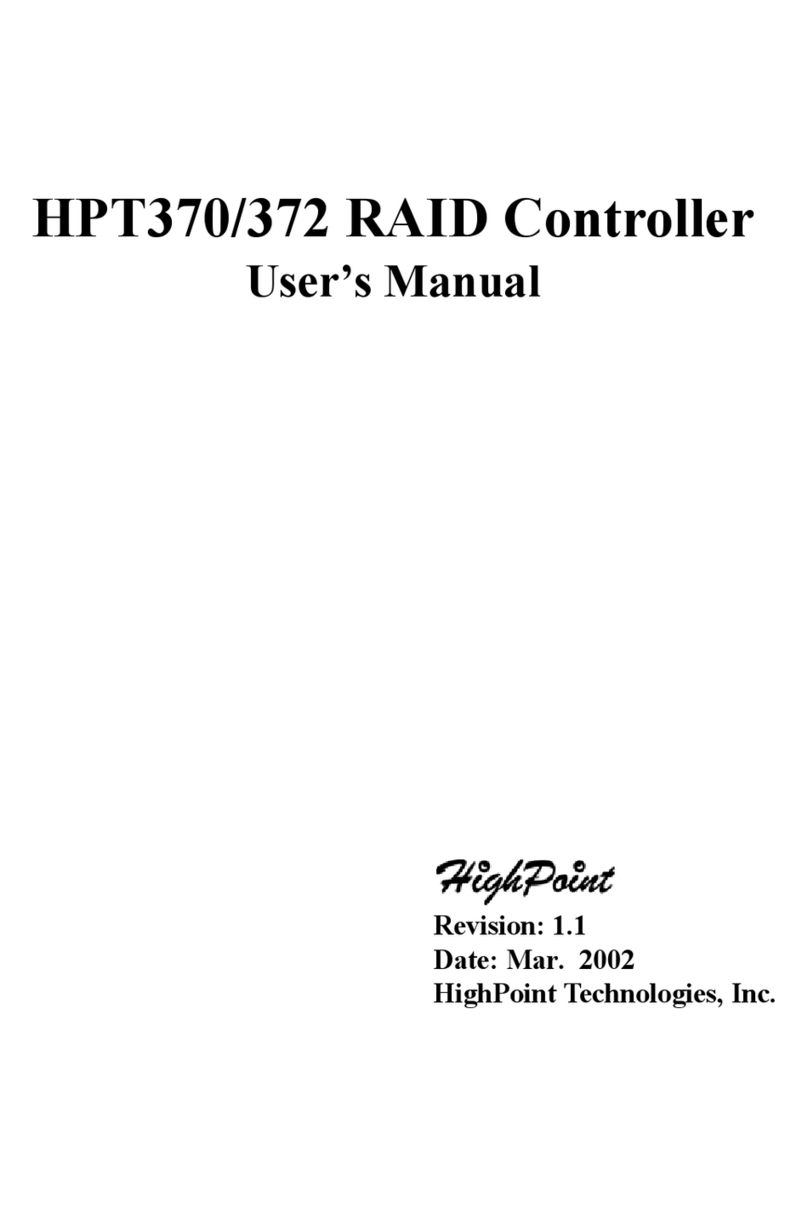 HighPoint ATA-133 RAID User manual HighPoint ATA-133 RAID User manual