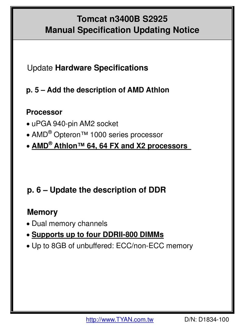 TYAN 1.00 Technical manual