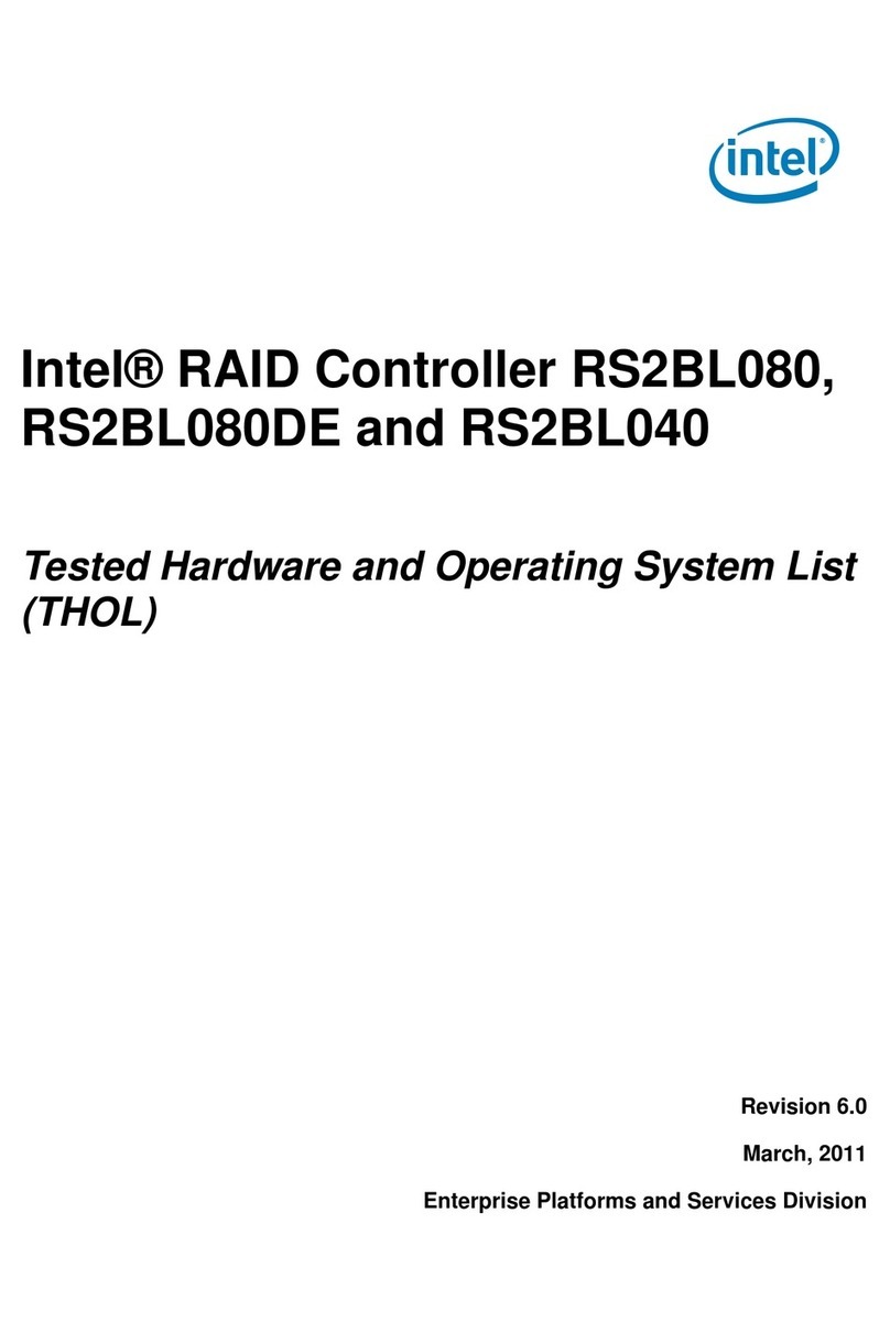 Intel RS2BL080DE User manual