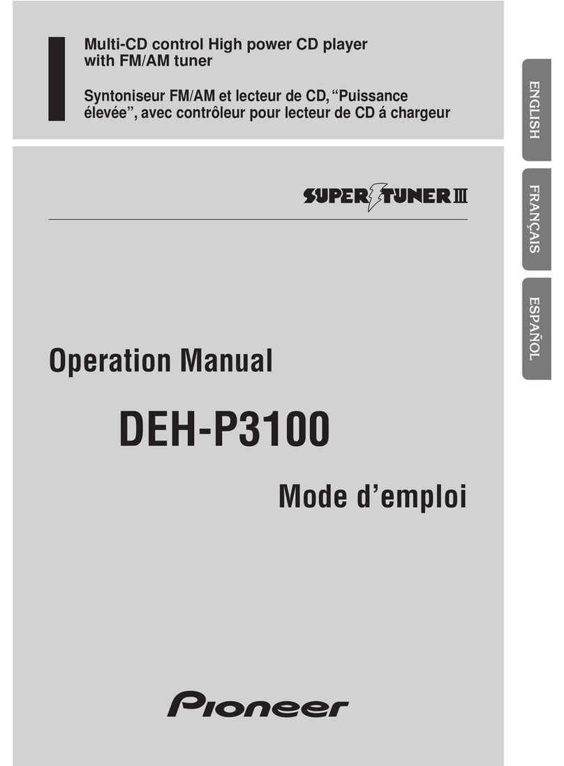 Pioneer DEH-P3100 Operation manual