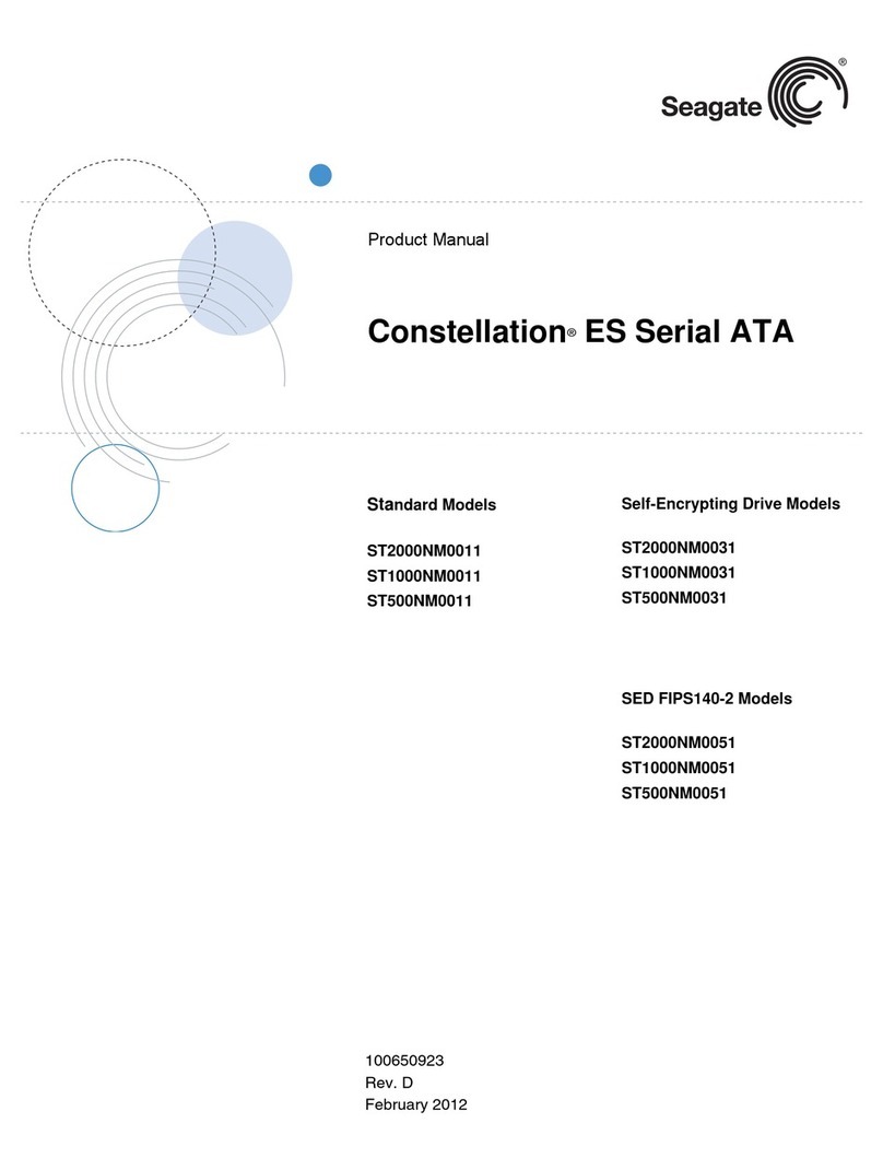 Seagate Constellation ES product manual Seagate Constellation ES product manual