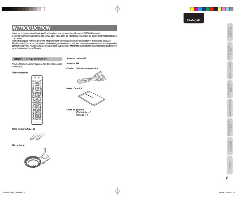 Marantz SR5003 owner's manual