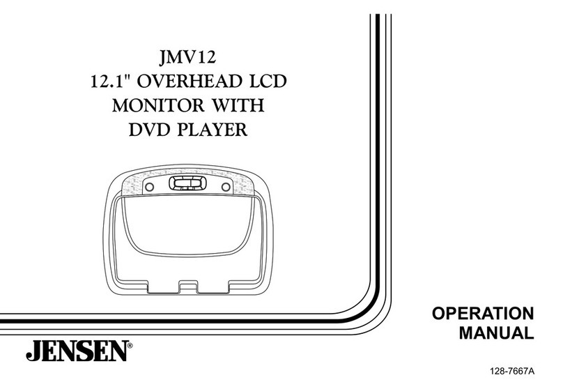 Jensen JMV111 - DVD Player With LCD Monitor User manual