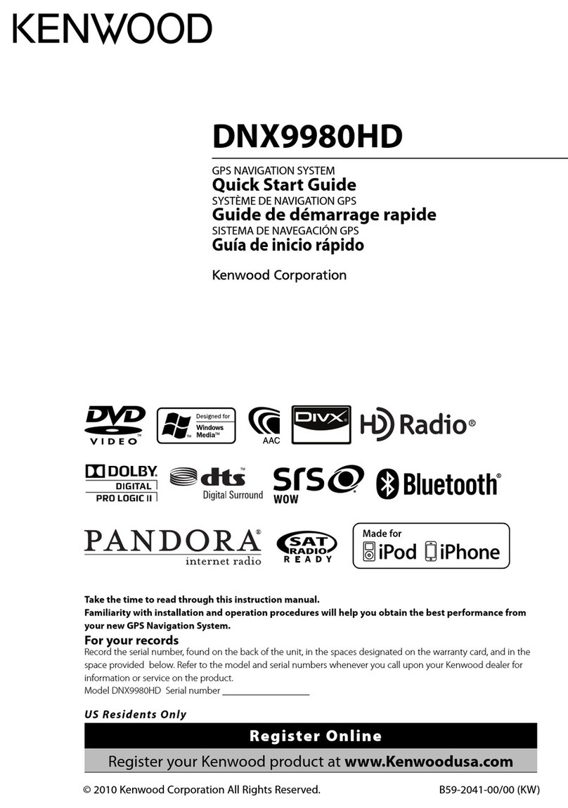 Kenwood DNX6980 User manual