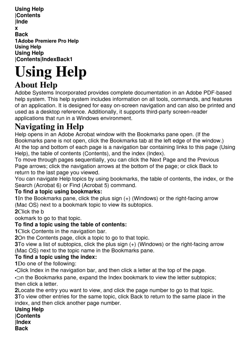 Adobe PREMIER PRO 7 using manual