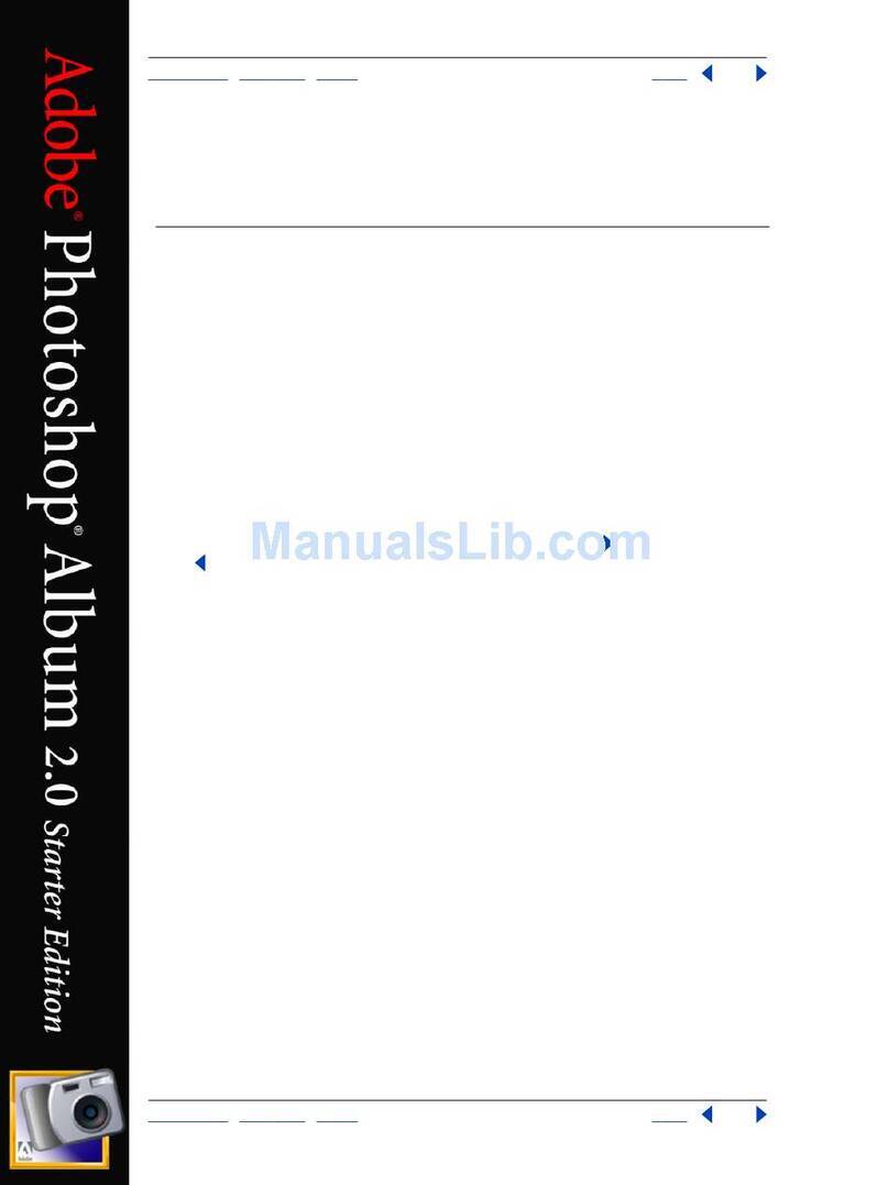 Adobe PHOTOSHOP ALBUM 2.0-STARTER EDITION Installation and operating instructions