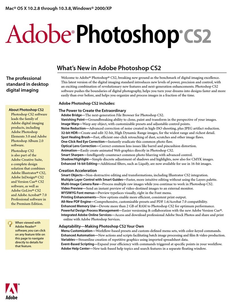 Adobe PHOTOSHOP CS2 User manual
