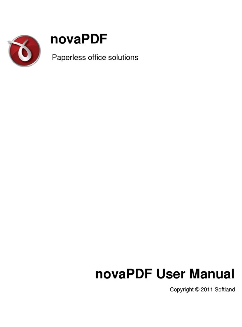 Softland NOVAPDF PROFESSIONAL - VERSION 7 manual