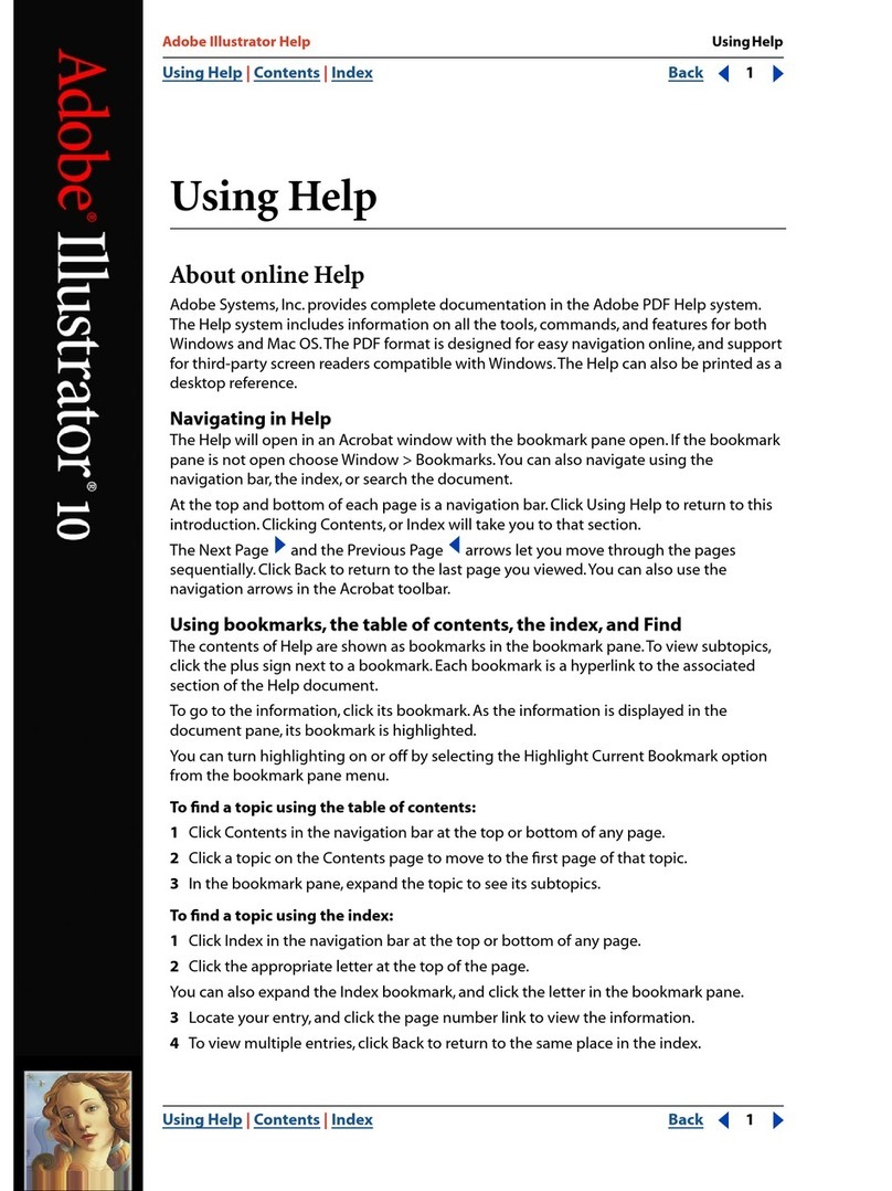 Adobe ILLUSTRATOR 10 Installation and operating instructions