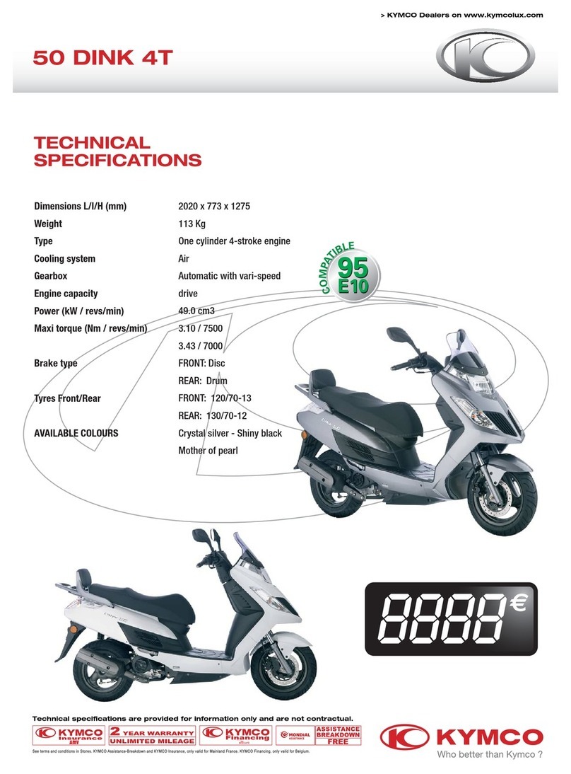 KYMCO 50 DINK 4T User manual