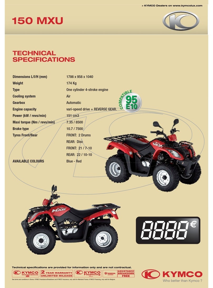 KYMCO 150 MXU - Specifications