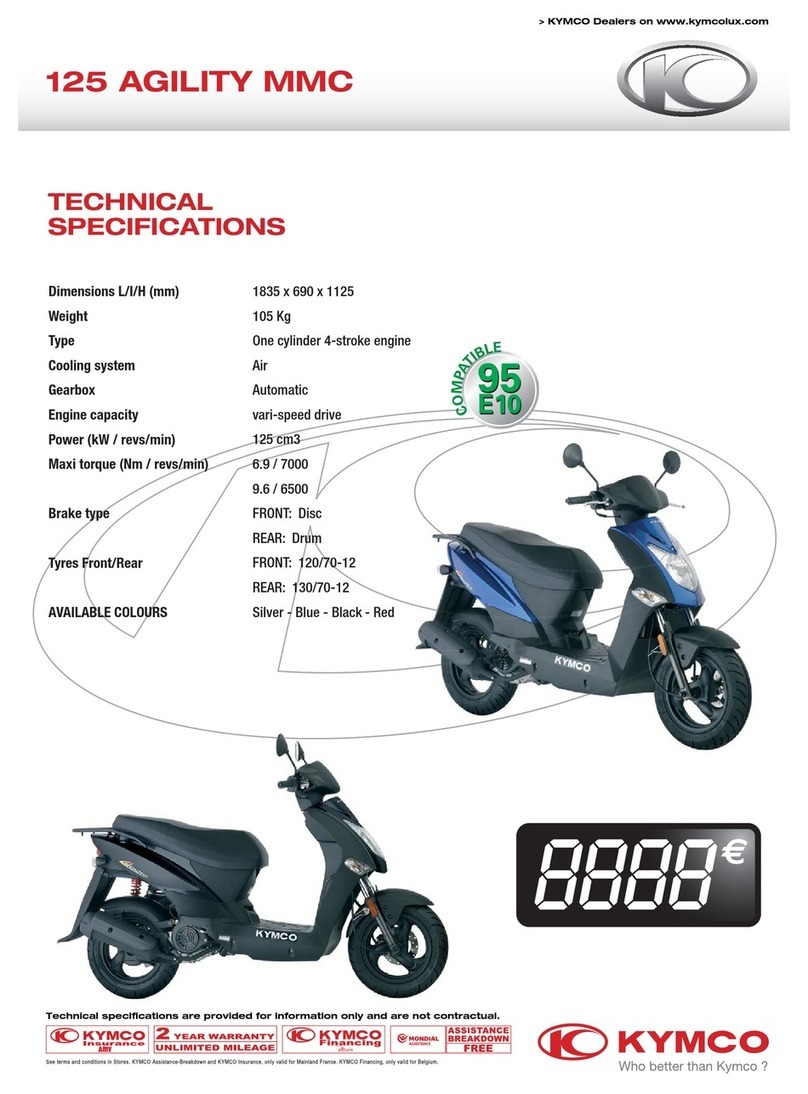 KYMCO 125 AGILITY MMC Specifications