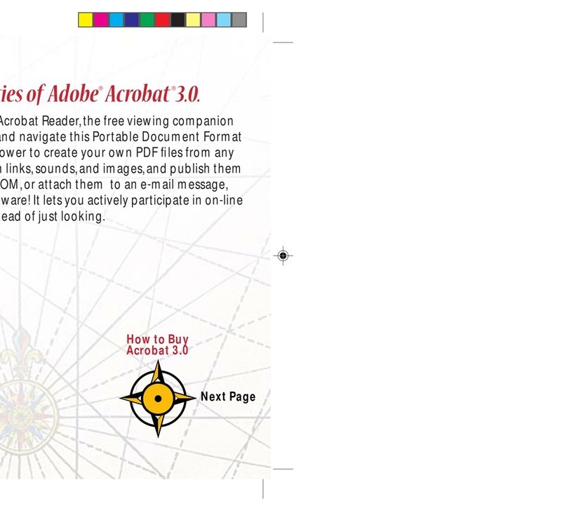 Adobe ACROBAT 3 User manual