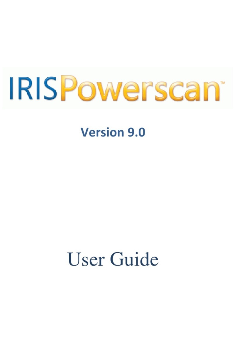 I.R.I.S. IRISPOWERSCAN 9.0 User manual