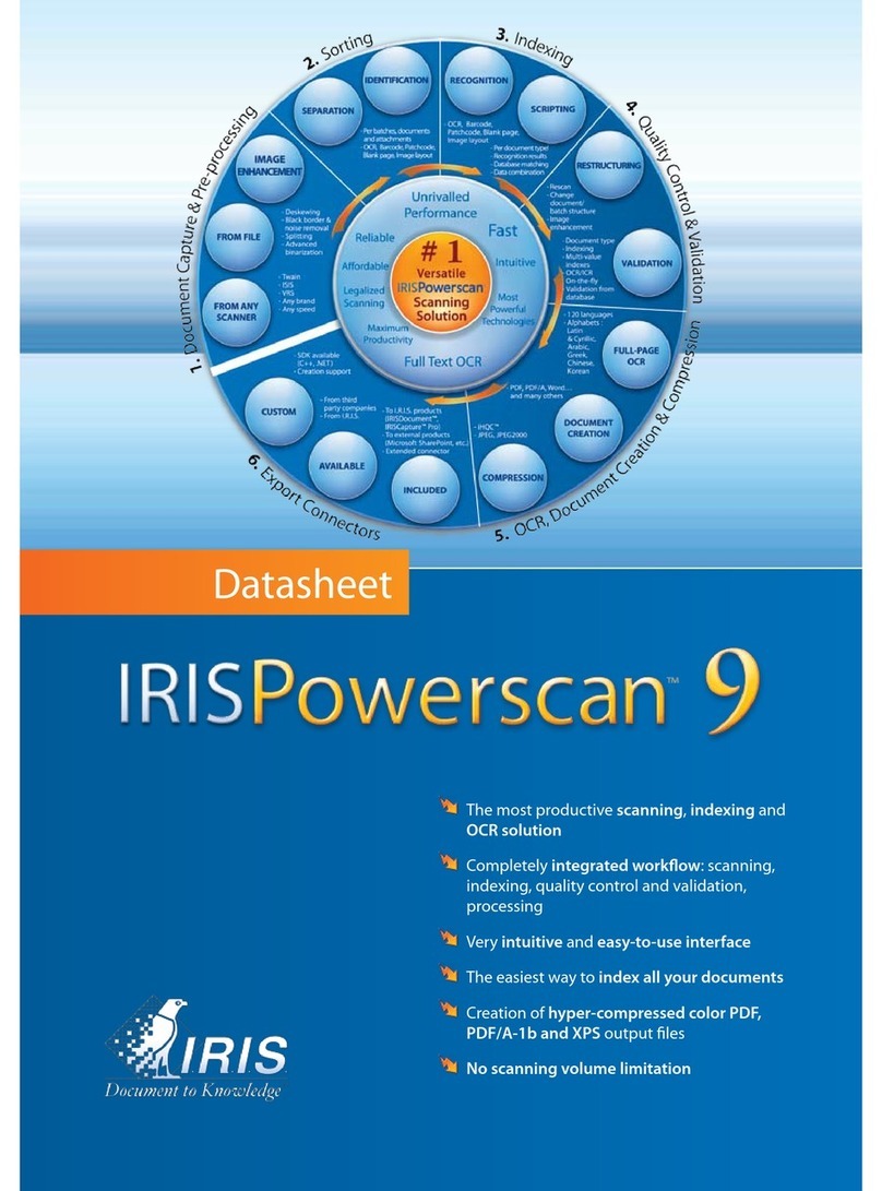 I.R.I.S. IRISPOWERSCAN 9 datasheet I.R.I.S. IRISPOWERSCAN 9 datasheet