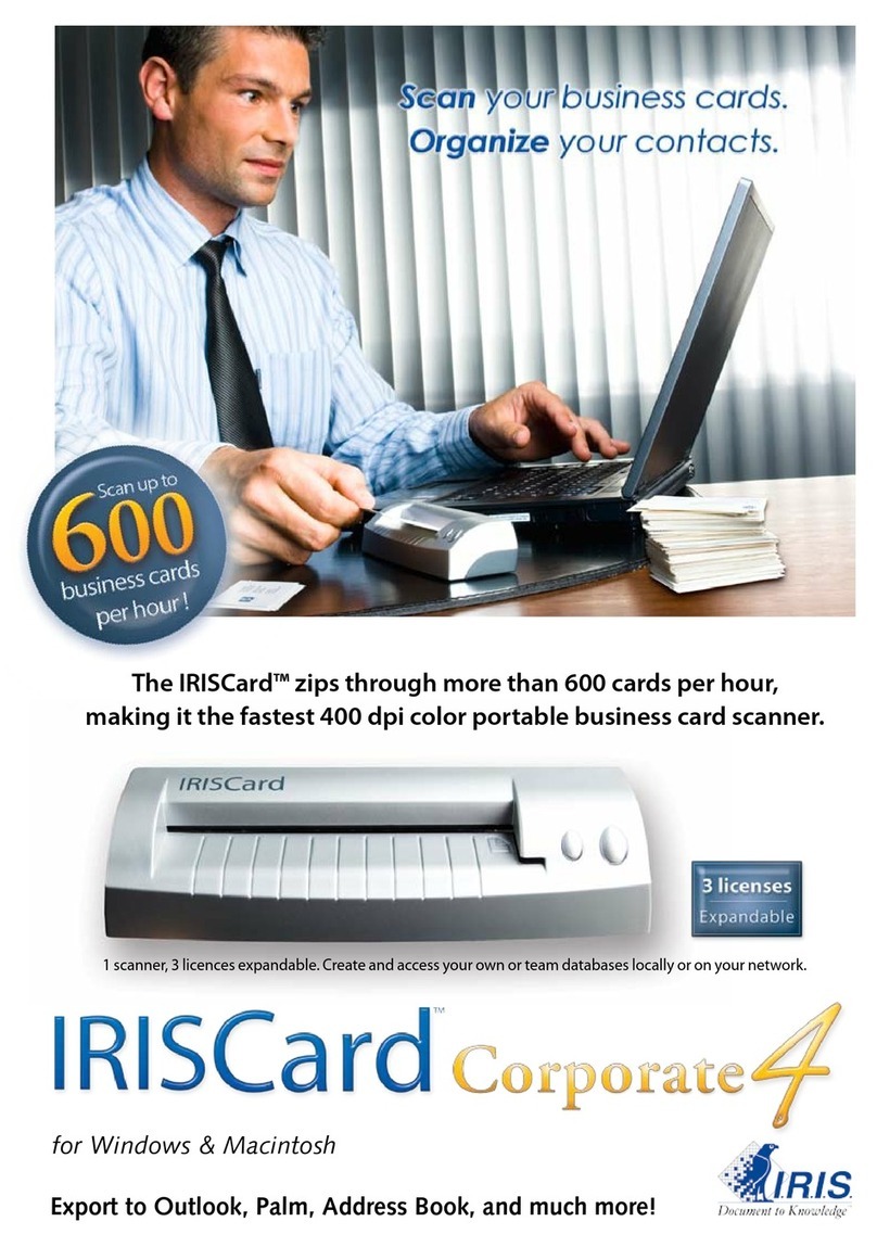 I.R.I.S. IRISCARD CORPO 4 - FLYER User manual