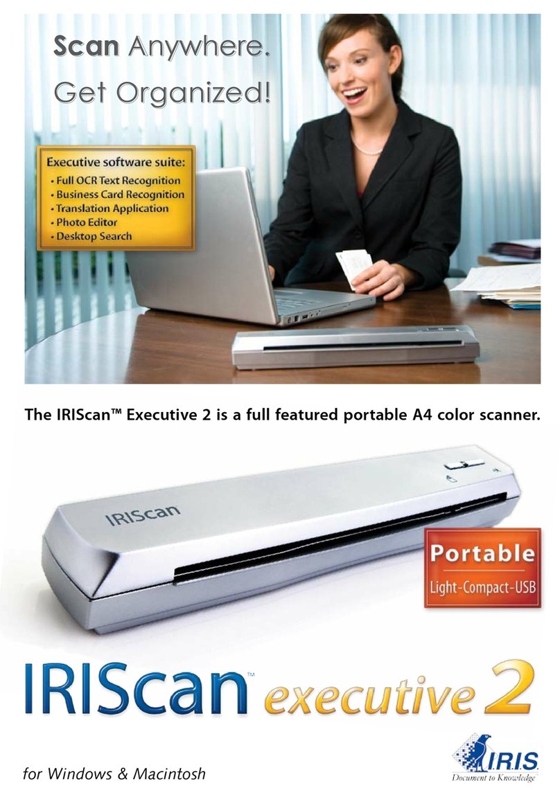 I.R.I.S. IRISCAN EXECUTIVE 2 - FLYER User manual