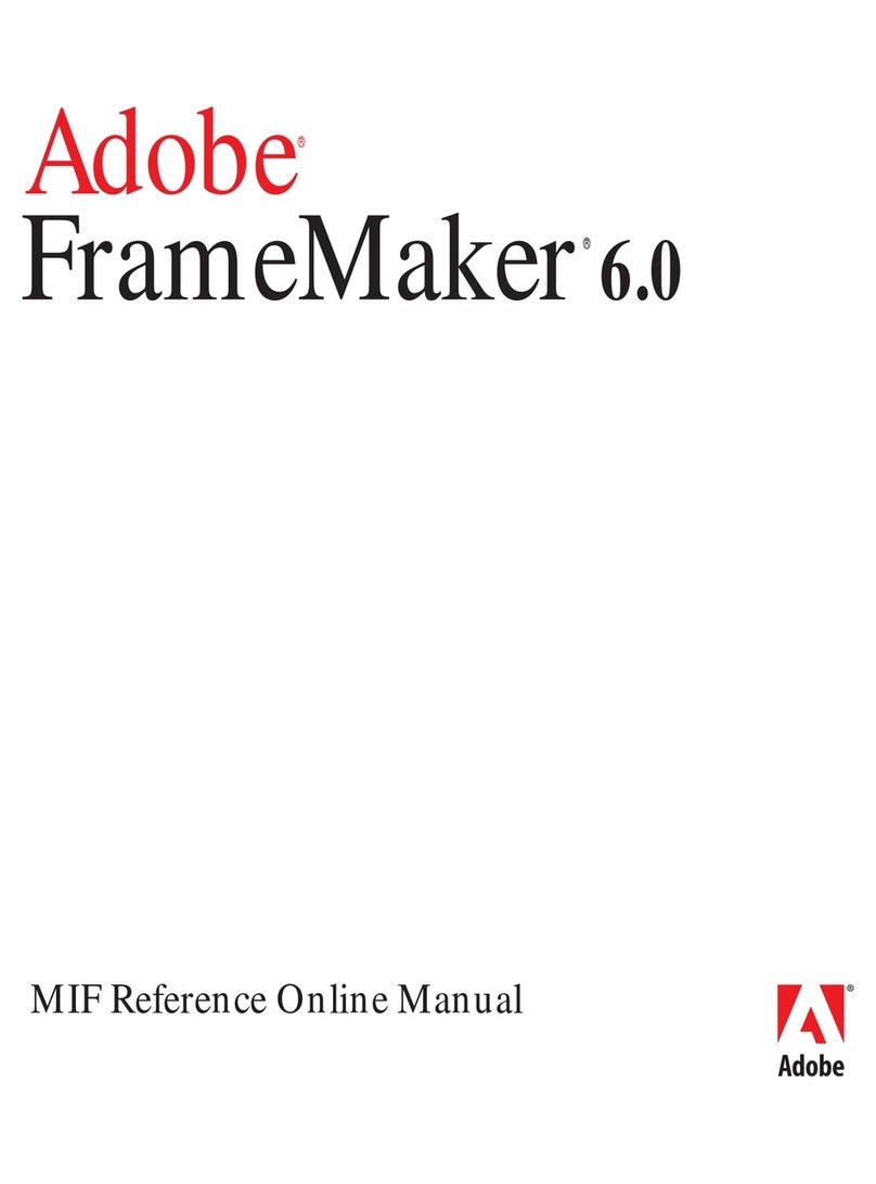 Adobe FRAMEMAKER 6.0 User manual