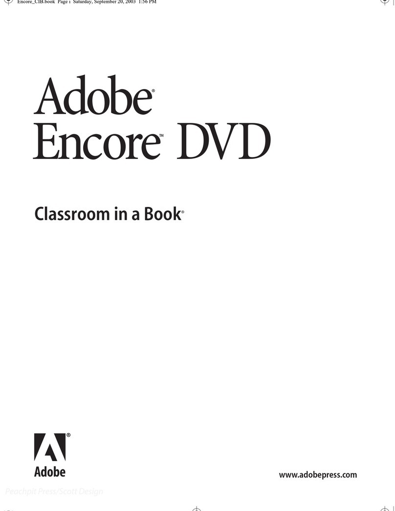 Adobe ENCORE DVD User manual