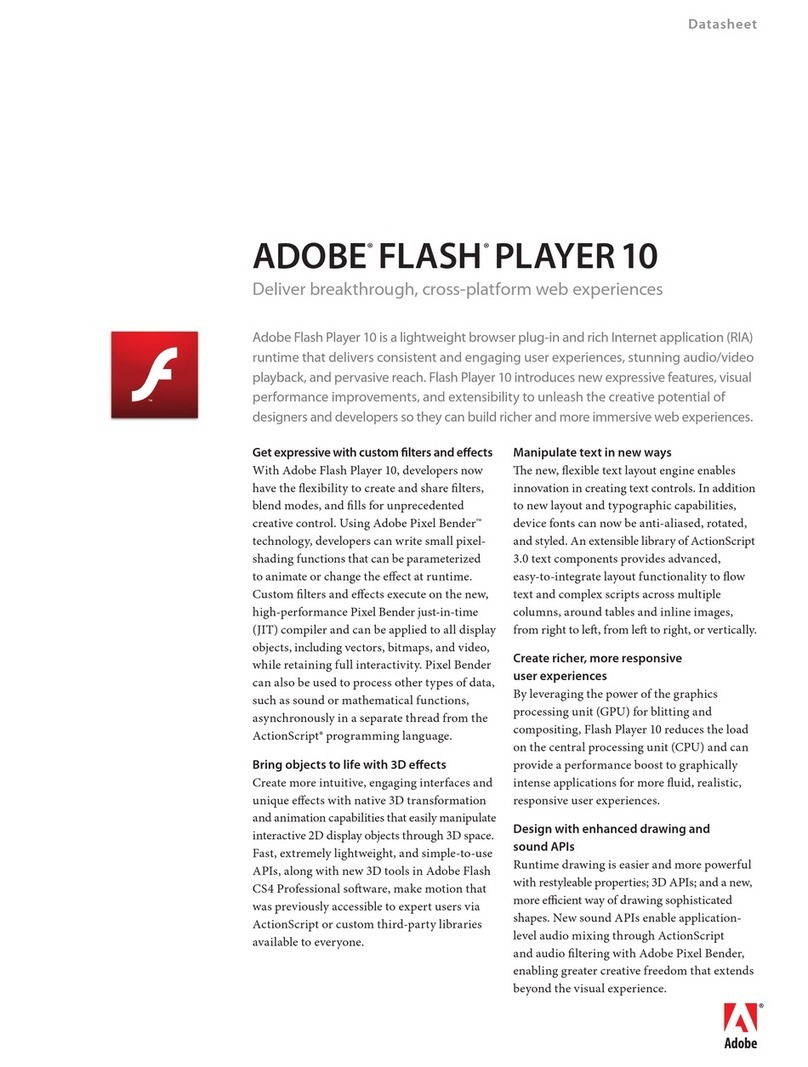 Adobe FLASH PLAYER 10 datasheet