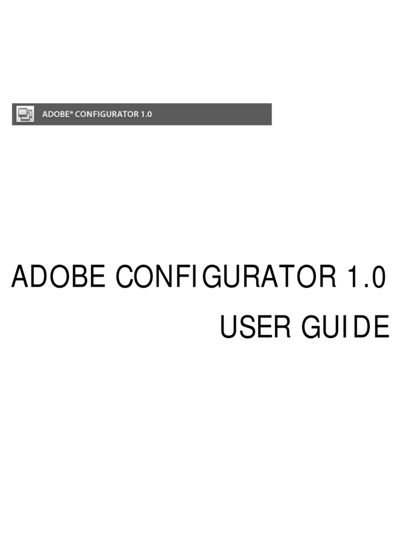 Adobe CONFIGURATOR 1 User manual