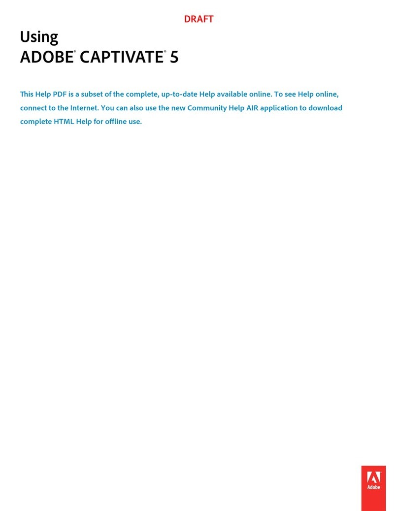 Adobe CAPTIVATE 5 Reference guide