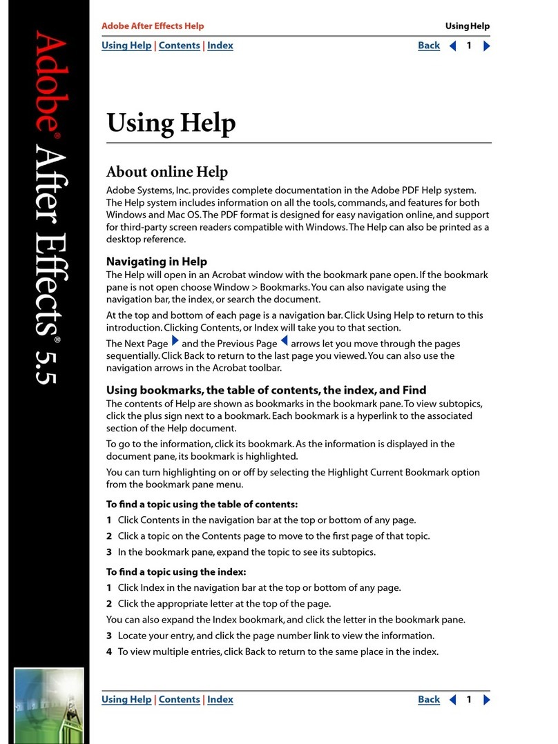 Adobe AFTER EFFECTS 5.5 Help guide