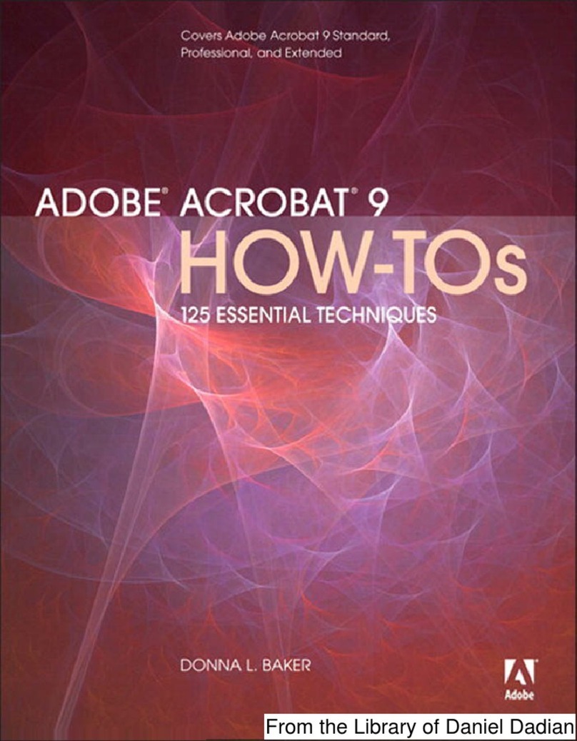 Adobe ACROBAT 9 HOW-TOS User manual