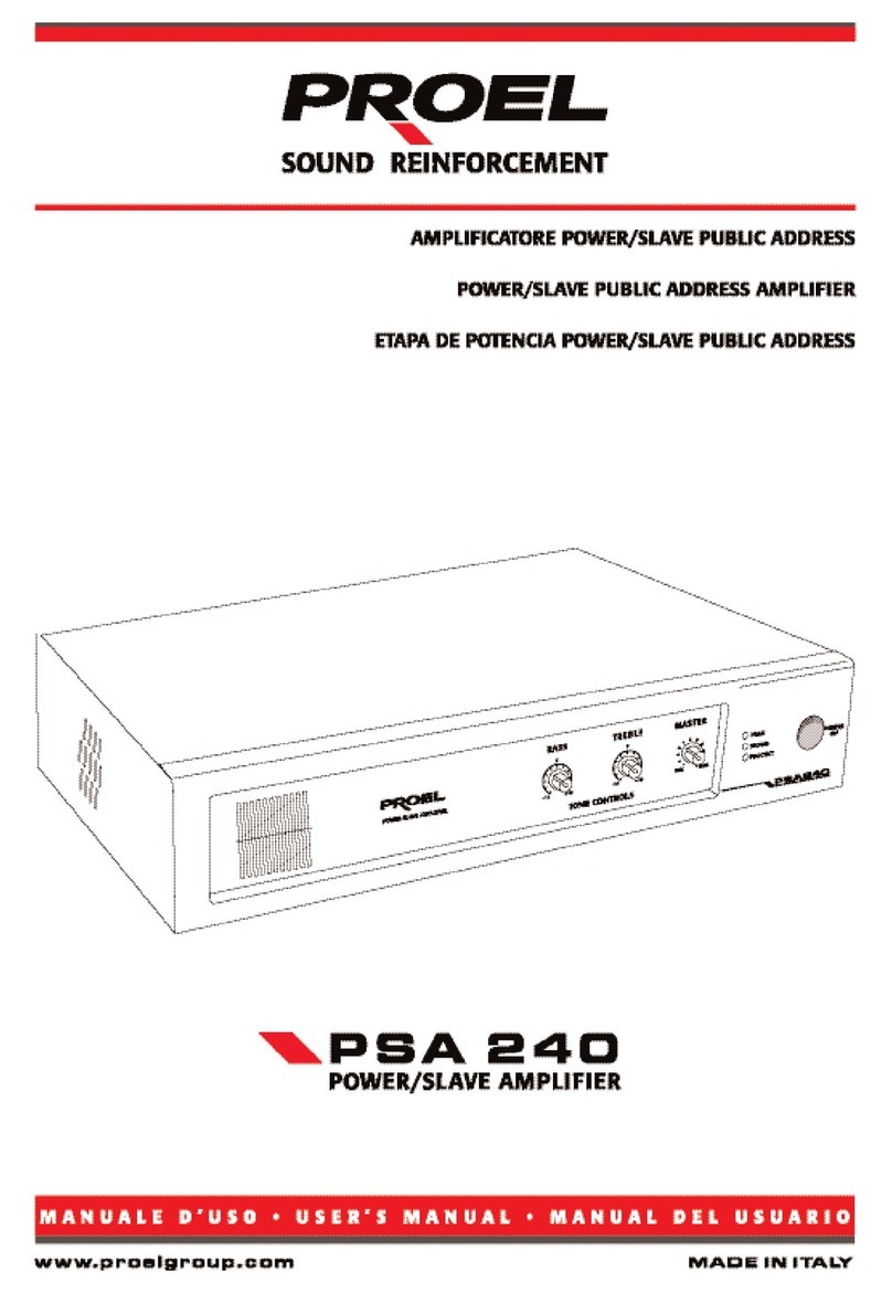 PROEL PSA 240 user manual