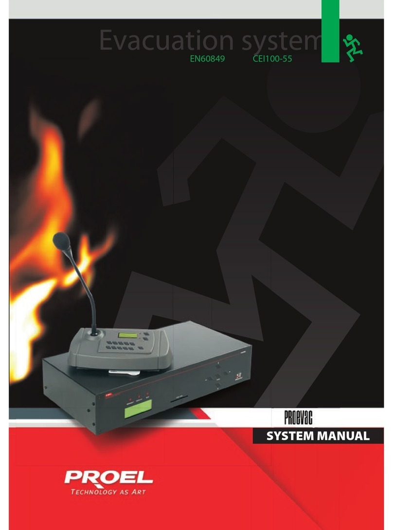 PROEL PRO EVAC SYSTEM User guide