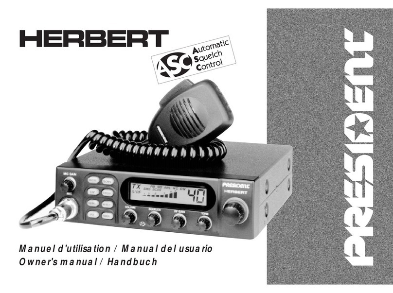 PRESIDENT HERBERT User manual
