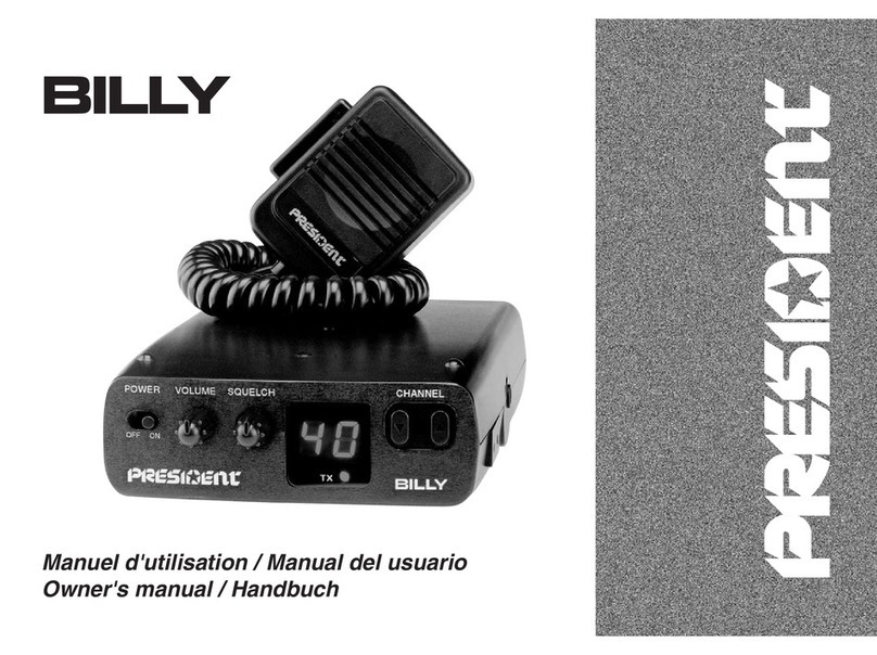 PRESIDENT BILLY User manual