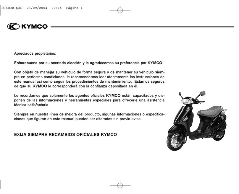 KYMCO SCOOTER MOD DJ manual