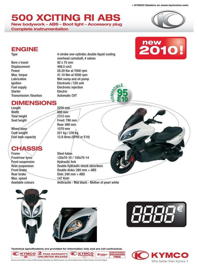 KYMCO 500 XCITING RI ABS User manual