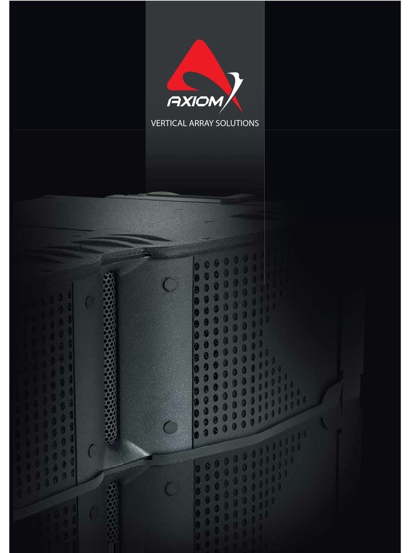 PROEL AXIOM - 2009 User manual PROEL AXIOM - 2009 User manual
