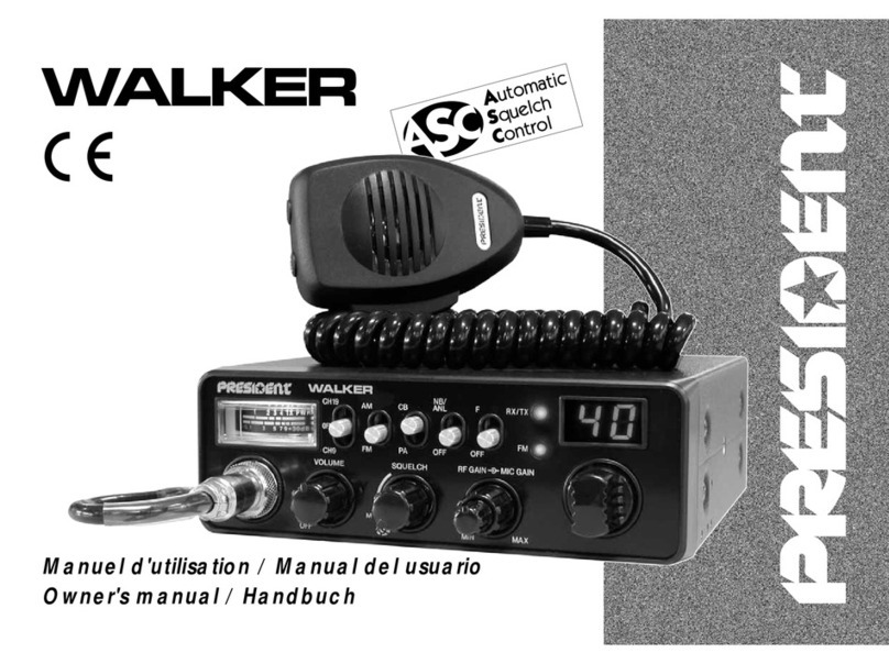 PRESIDENT WALKER User manual