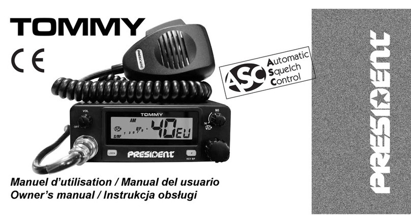 PRESIDENT TOMMY User manual