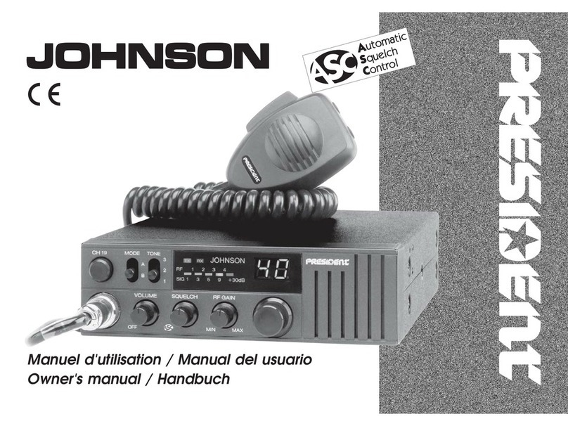PRESIDENT JOHNSON owner's manual