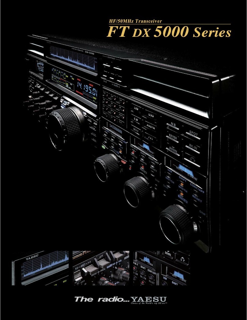 Yaesu FTDX5000 SALES BROCHURES User manual