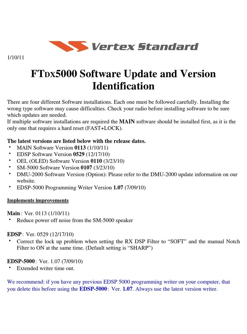 Yaesu FTDX5000 - SOFTWARE UPDATE INFORMATION... Update Yaesu FTDX5000 - SOFTWARE UPDATE INFORMATION... Update