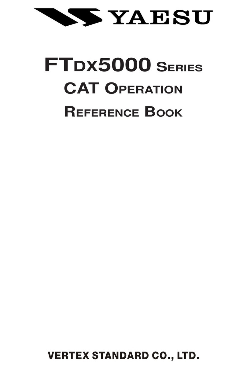 Yaesu FTDX5000 CAT BOOK Reference