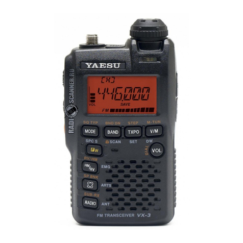Yaesu VX-3R User manual