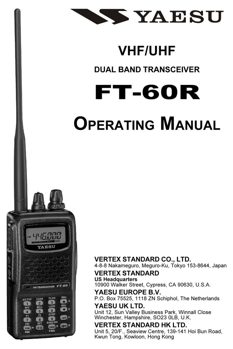 Yaesu VX-60R User manual