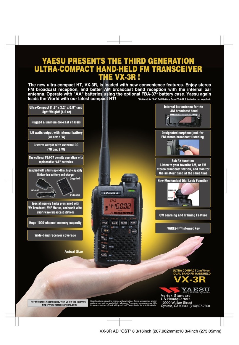 Yaesu VX-3R manual