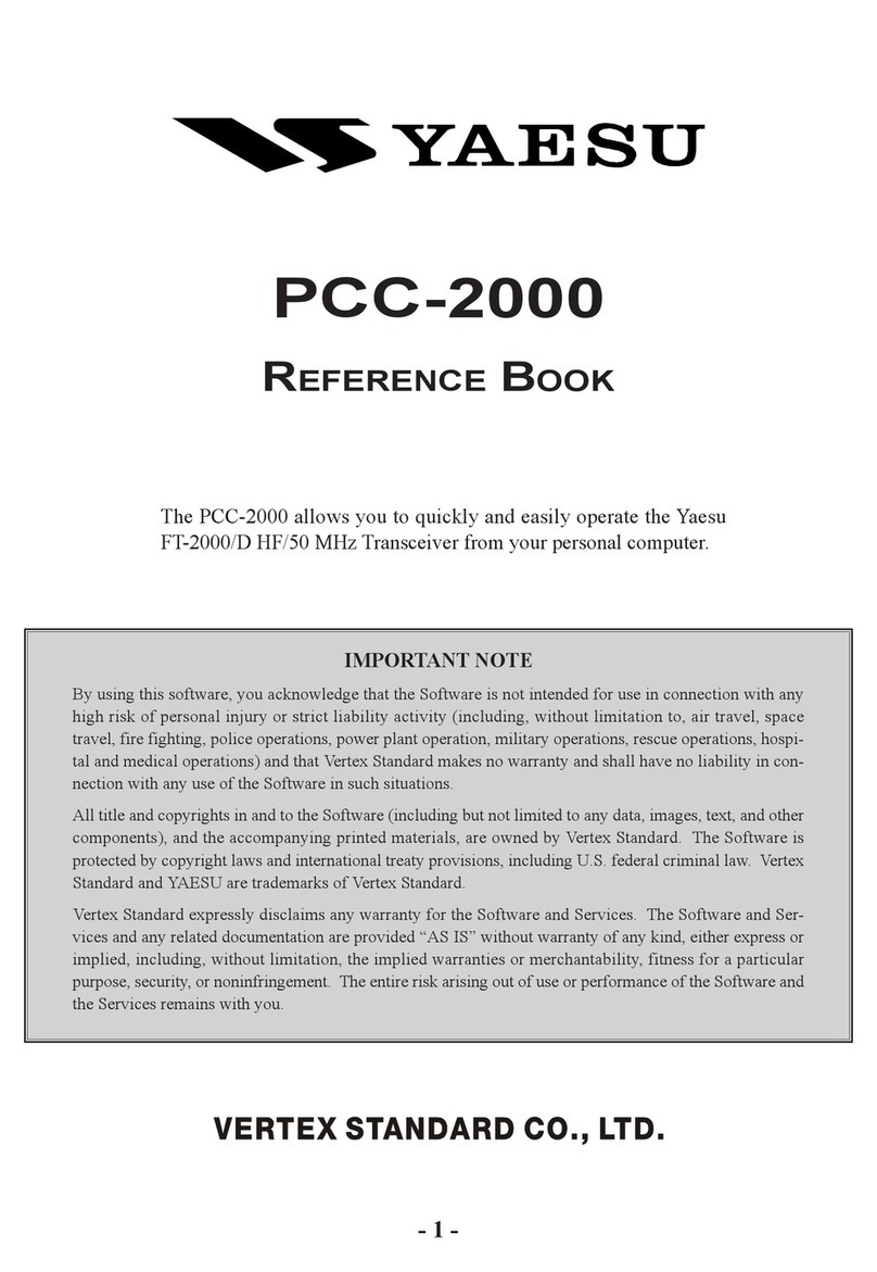 Yaesu PCC-2000 Reference book