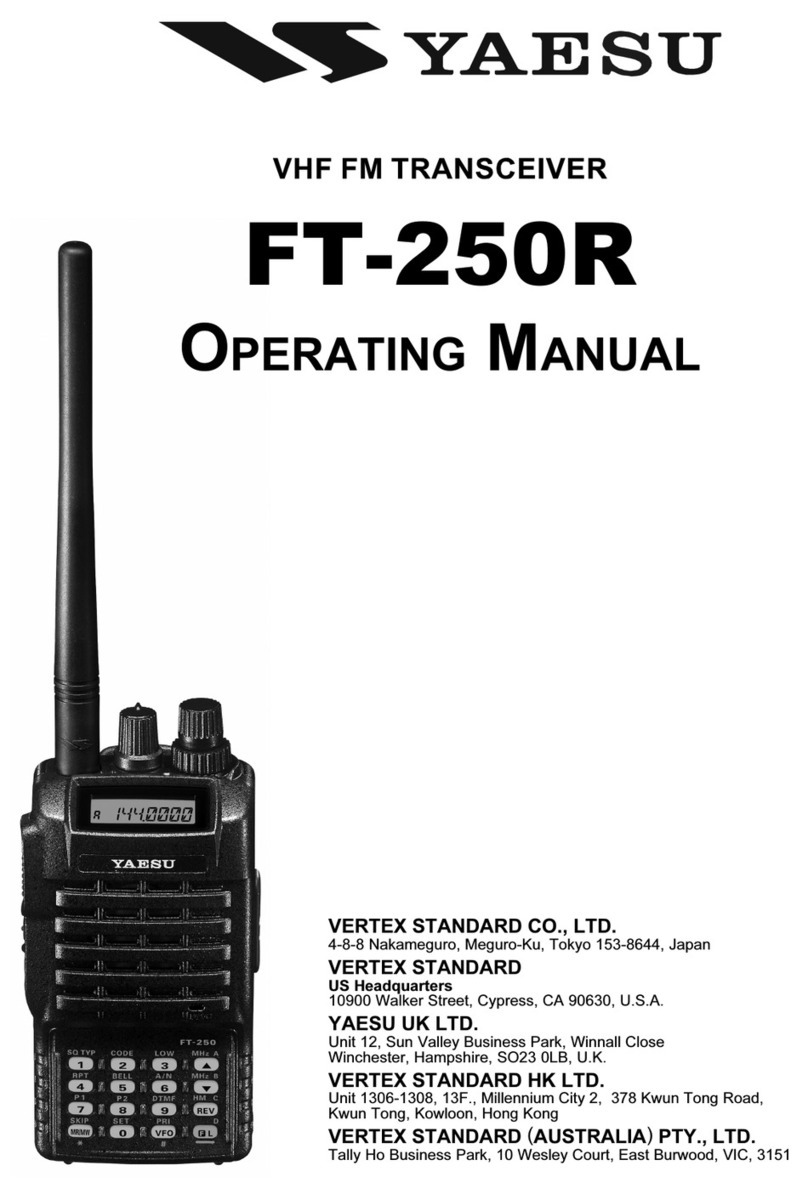 Yaesu FT-250R User manual