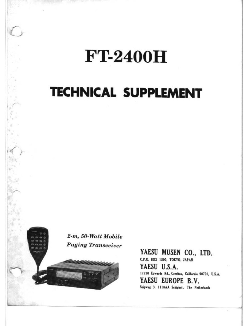 Yaesu FT-2400H Manual
