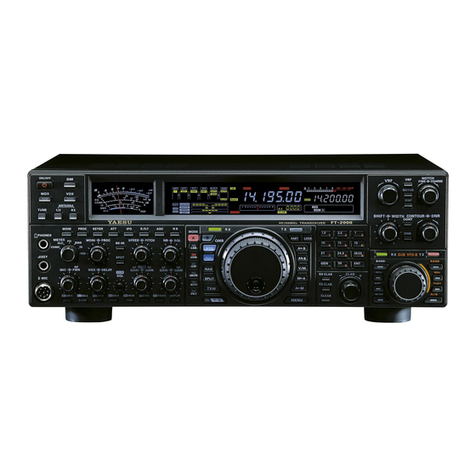 Yaesu FT-2000 - MENU MODE LIST manual