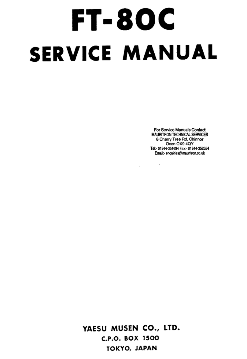 Yaesu FT-80C - SERVICE User manual